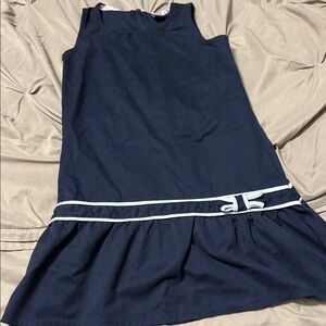 Limited Too Dark Blue Dress with White Bow